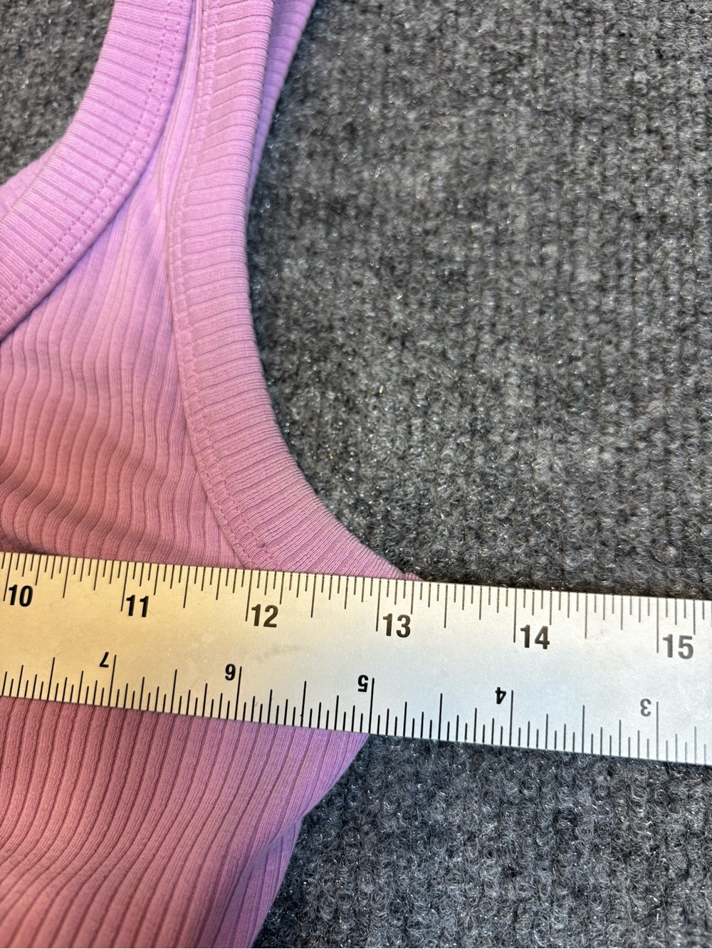 Alo Yoga Ribbed Wellness Bra Pink Lavender Scoop Sports Bra Size Small S - Picture 7 of 13